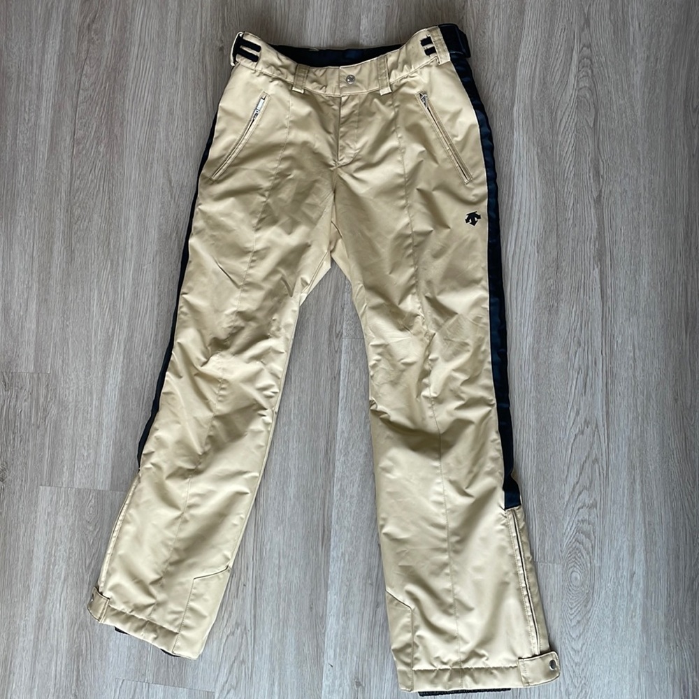 Women’s DESCENTE snowboard pants ski pants insulated cream snow pants